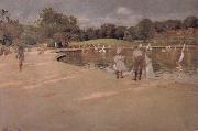 William Merritt Chase, The boat in the park